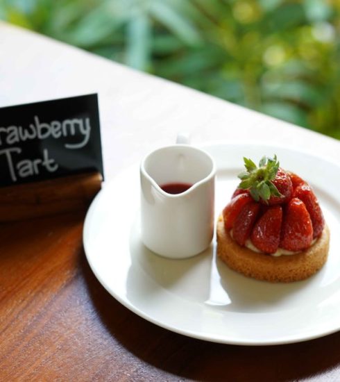 Strawberry Tart Dish at Grand Hyatt Bali